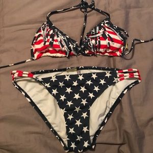 American flag bikini set